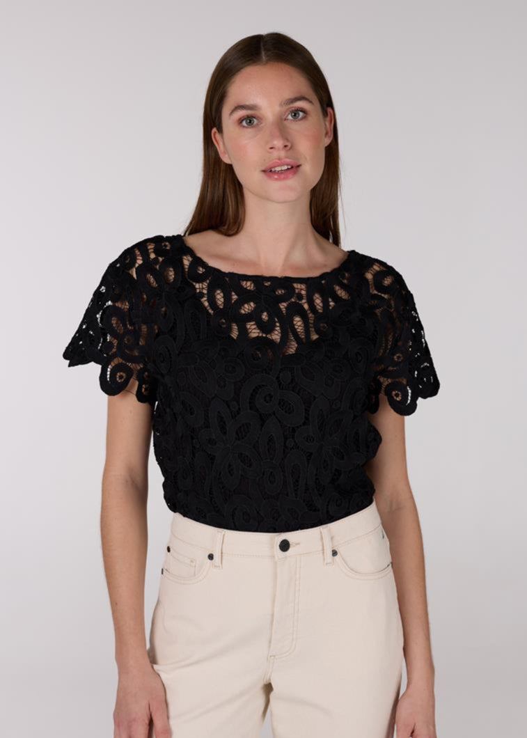 Jansen Amsterdam LILOU TOP - ZWART