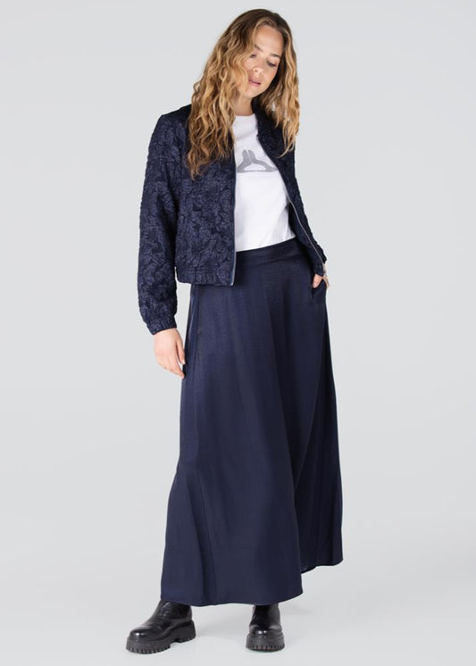 Jansen Amsterdam Dahlia glanzende rok | Donkerblauw