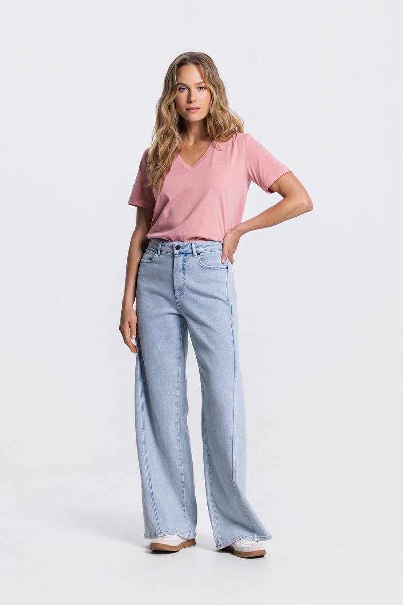 Jansen Jane Wide Leg Jeans in Lichtblauw