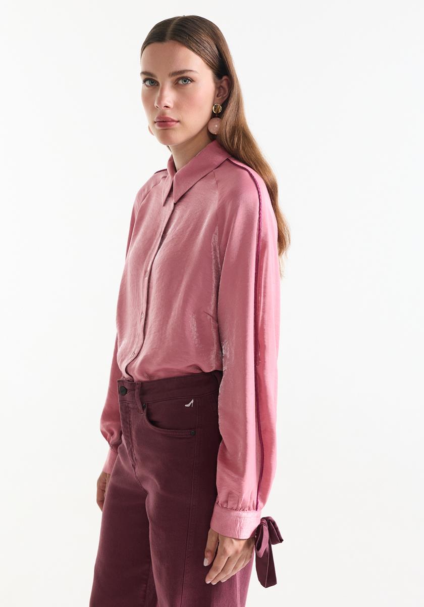 Jansen Amsterdam Roze blouse Indie