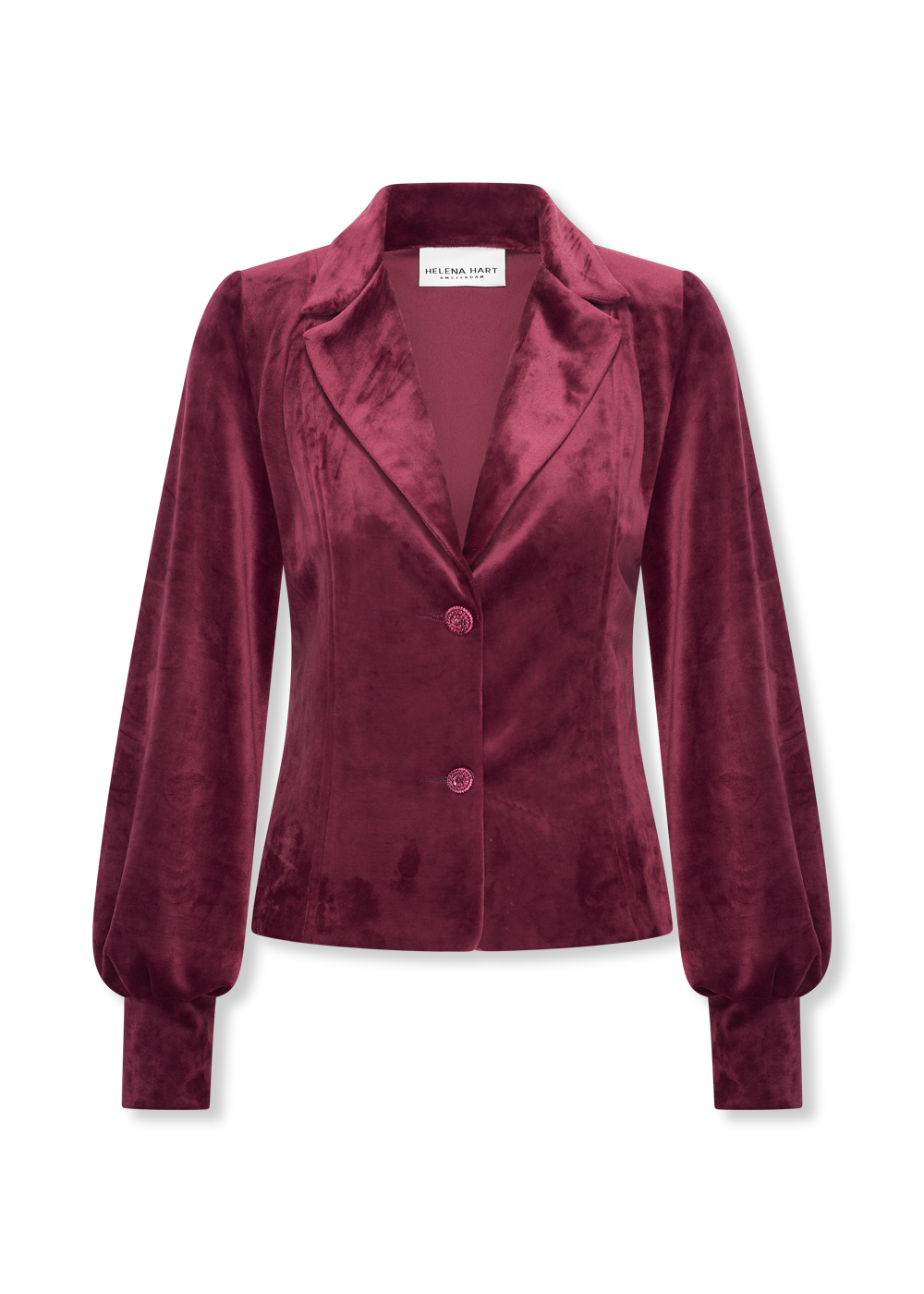 Helena Hart 7640 - BLAZER LORA VELOUR - WINE