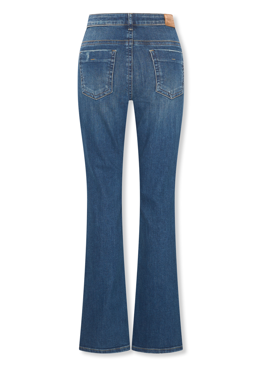 Helena Hart Broek flair Denim vintage blue