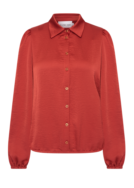Helena Hart blouse Fara Choco, Burned, Pink Frost en Kit