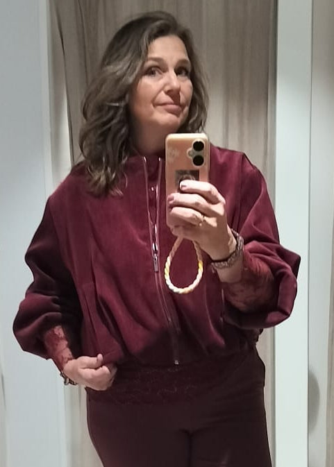 Amelie&Amelie bomber jacket bordeaux