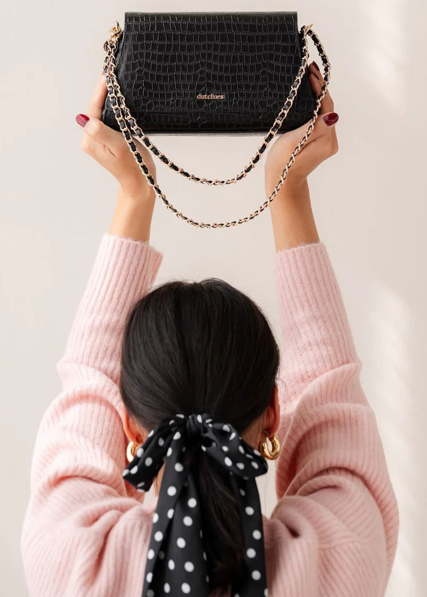 Dutchies Sophie Crossbody Bag | Noir Gold