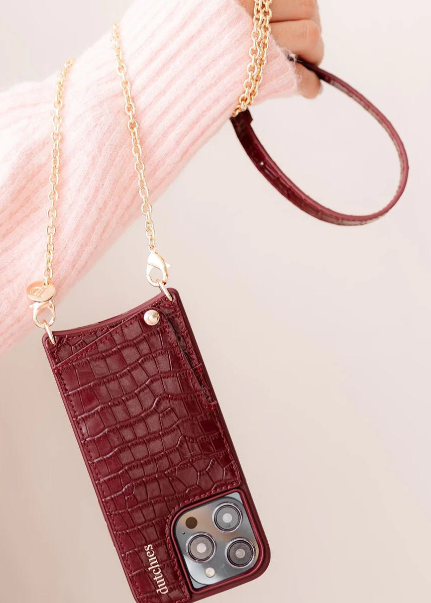 Dutchies Telefoonketting | Spanish | Burgundy