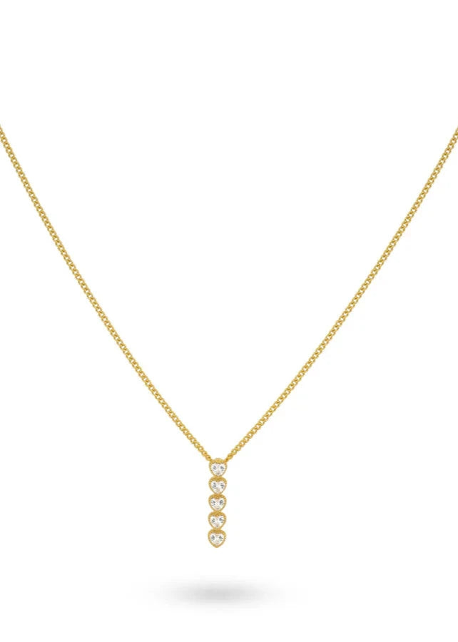 24Kae Necklace with heart pendant