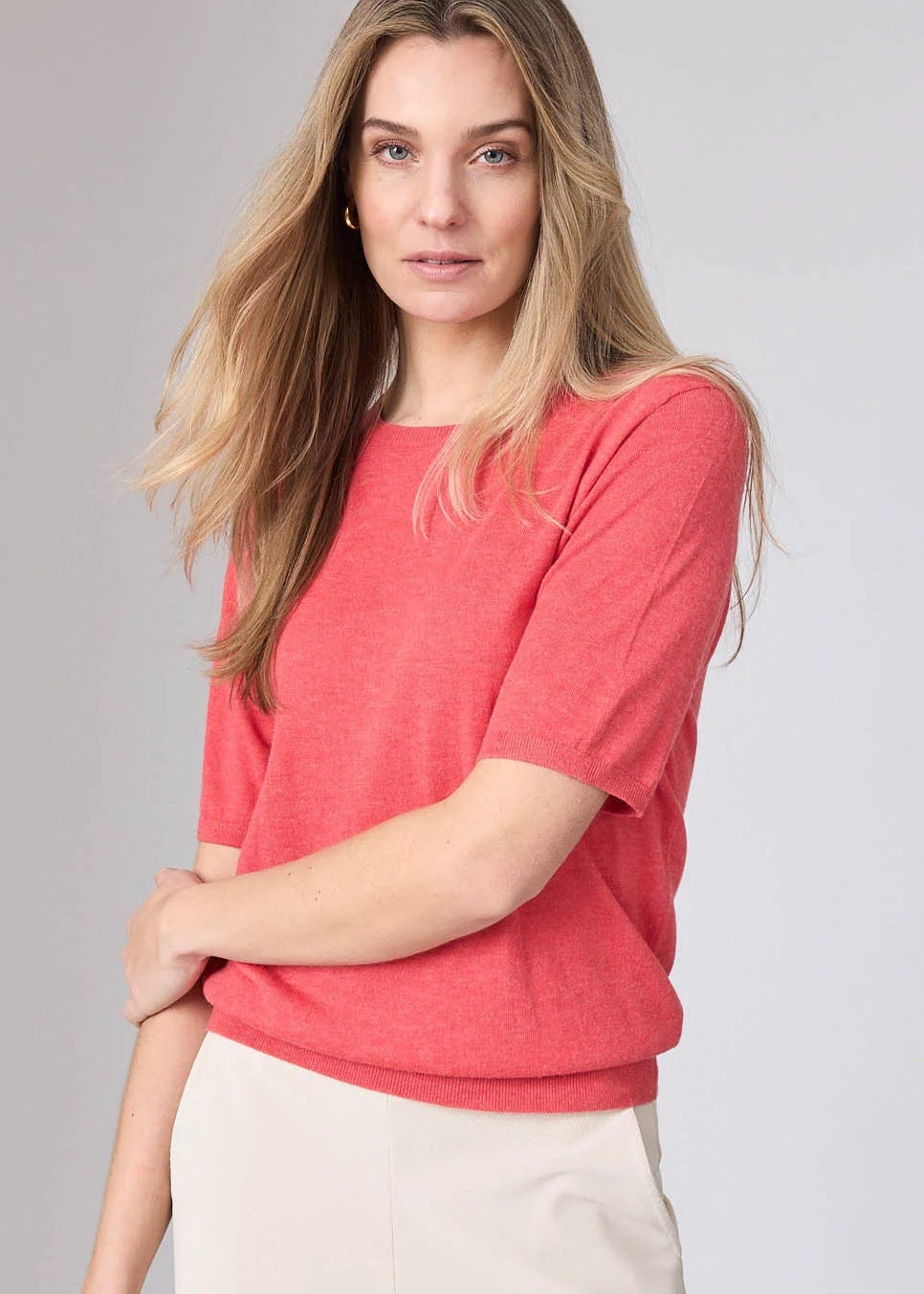 Corel Amsterdam Feline Top Korte Mouw Blush