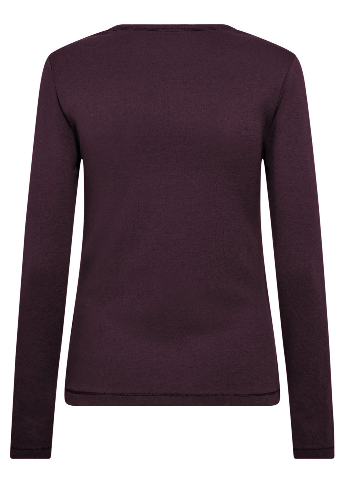 Co'Couture GrannyCC Embroidery LS Tee plum