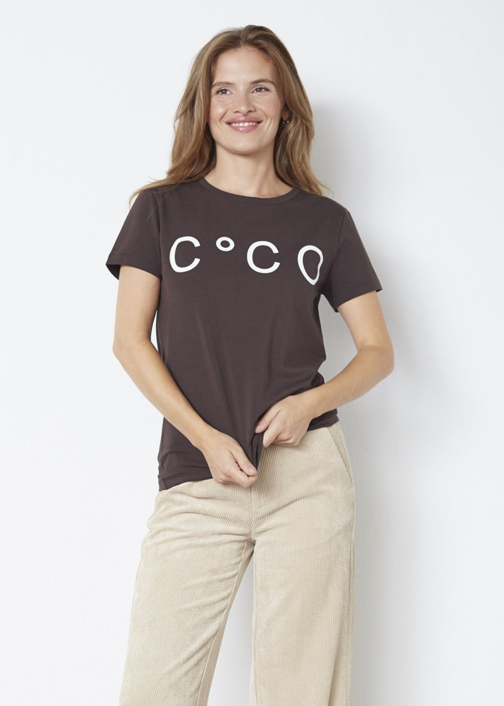 Co'Couture SignatureCC New Tee dark brown
