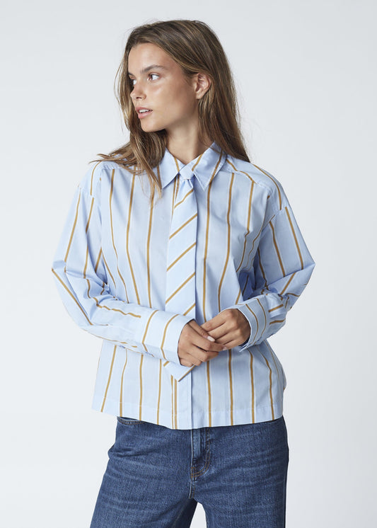 Co'Couture AmoraCC Stripe Tie Shirt