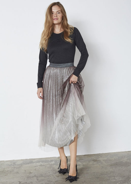 Co'Couture GlitterCC Plissé Skirt