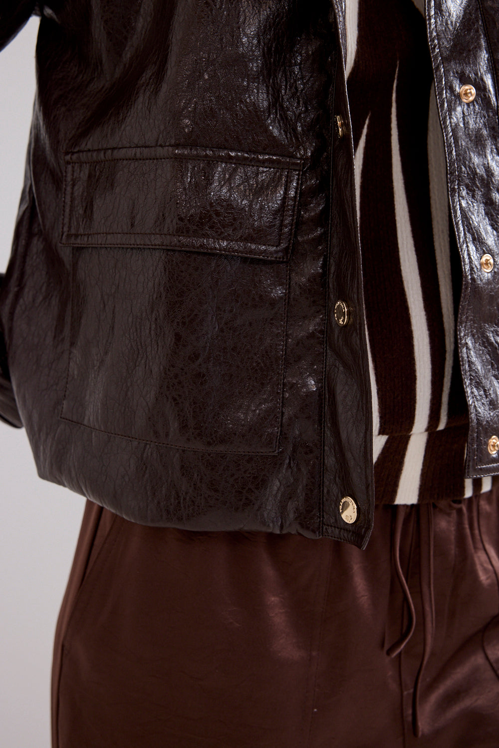 Tramontana Cracked PU Jacket