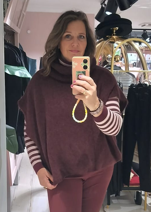 Beauregard pullover burgundy, bordeaux