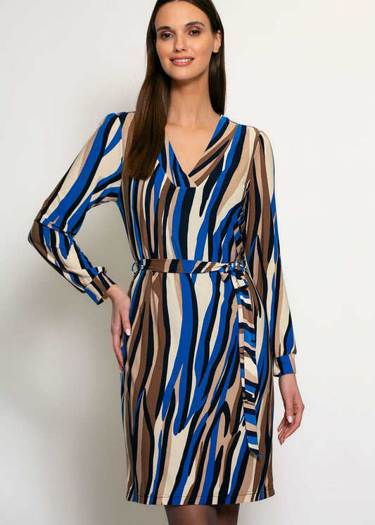 Batida Dress winter turquoise print 2201