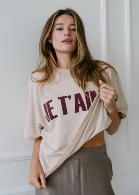 Aimee the Label ElaraA5 shirt grey melange-navy