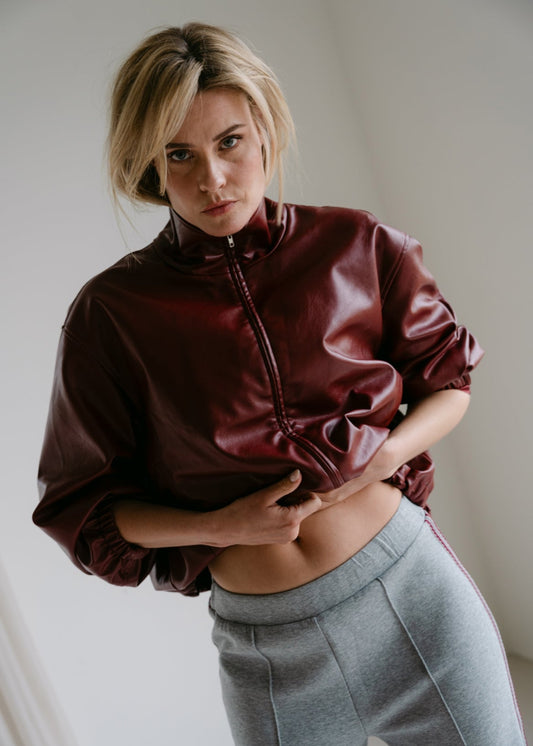 Aimee the Label KaineA5 pants grey/burgundy