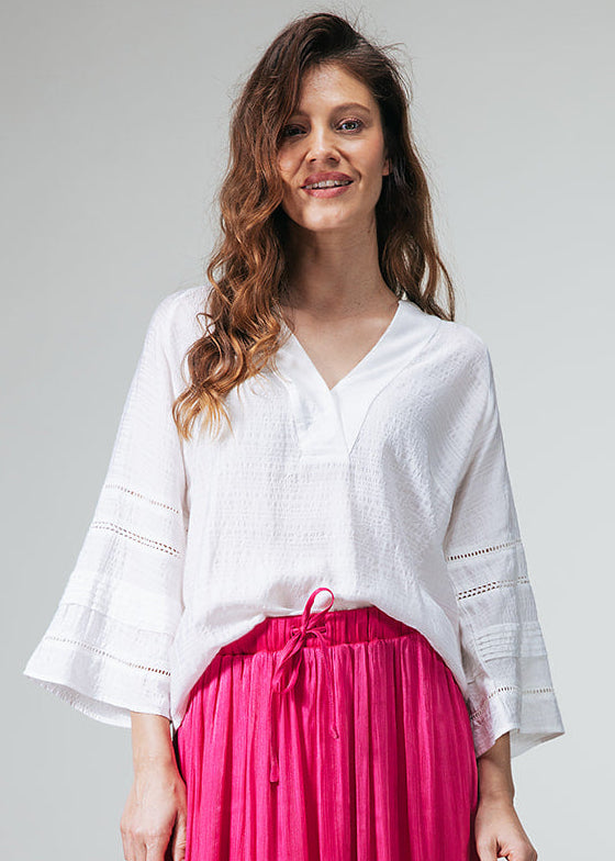 Label Dot blouse Anna-wit