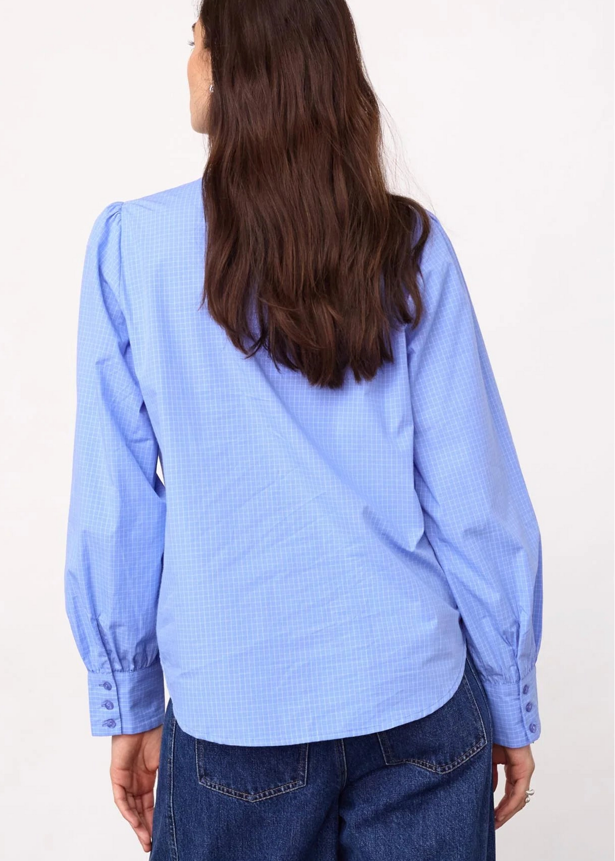 Co`Couture ElonaCC Check Shirt Pale Blue