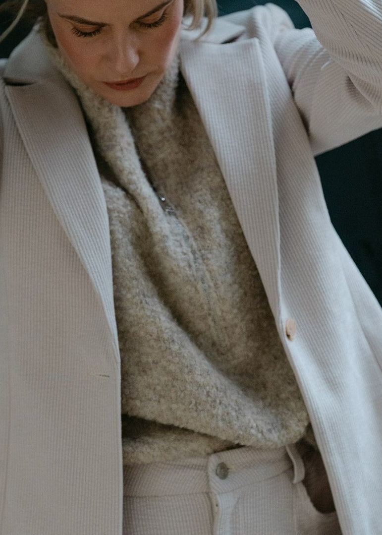 Aimee The Label LoiraW6 Waistcoat Sand Melange
