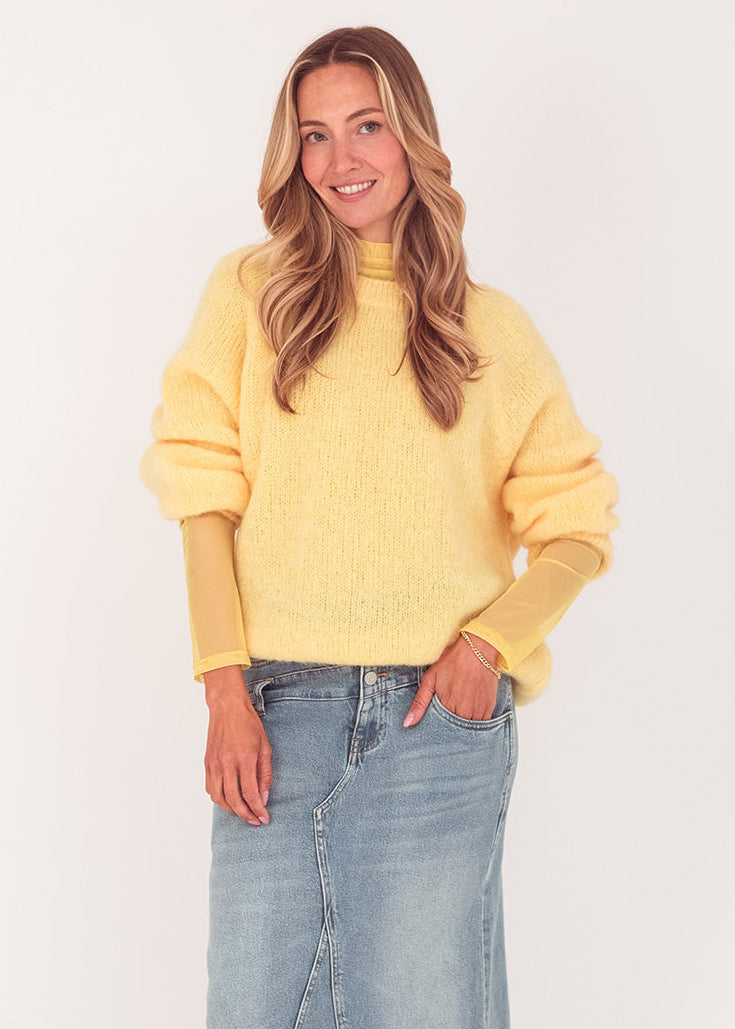 Turquoise Trui mohair