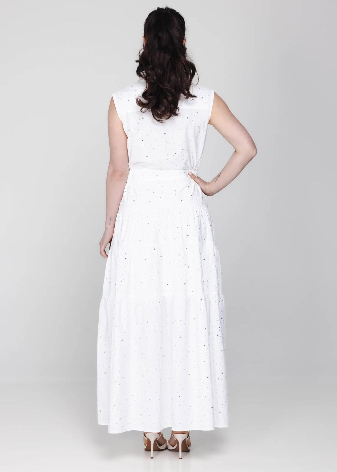 Accentil Robin Dress - Off White Sparkle
