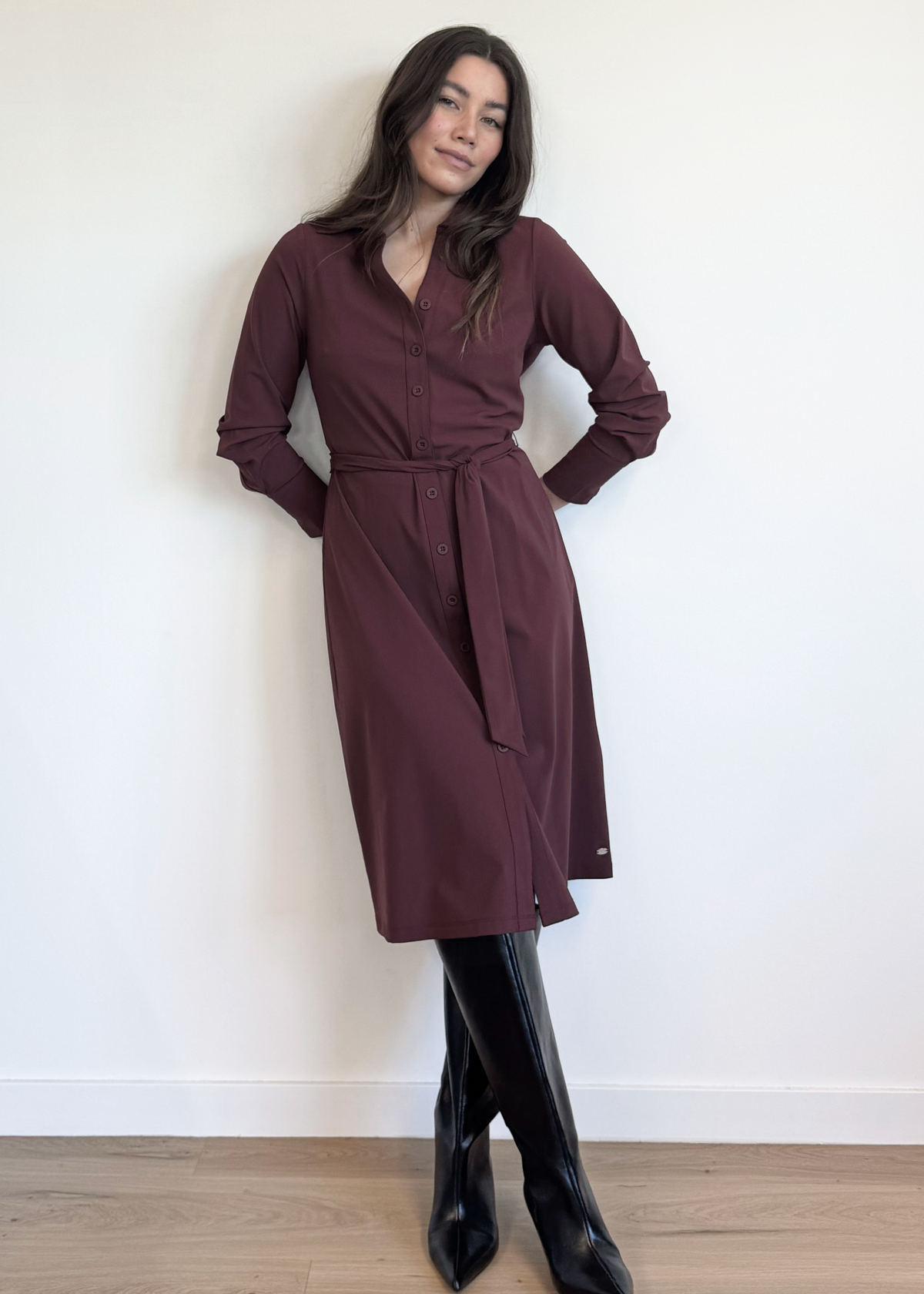 Lady Day – Danie Travel Dress – Wine