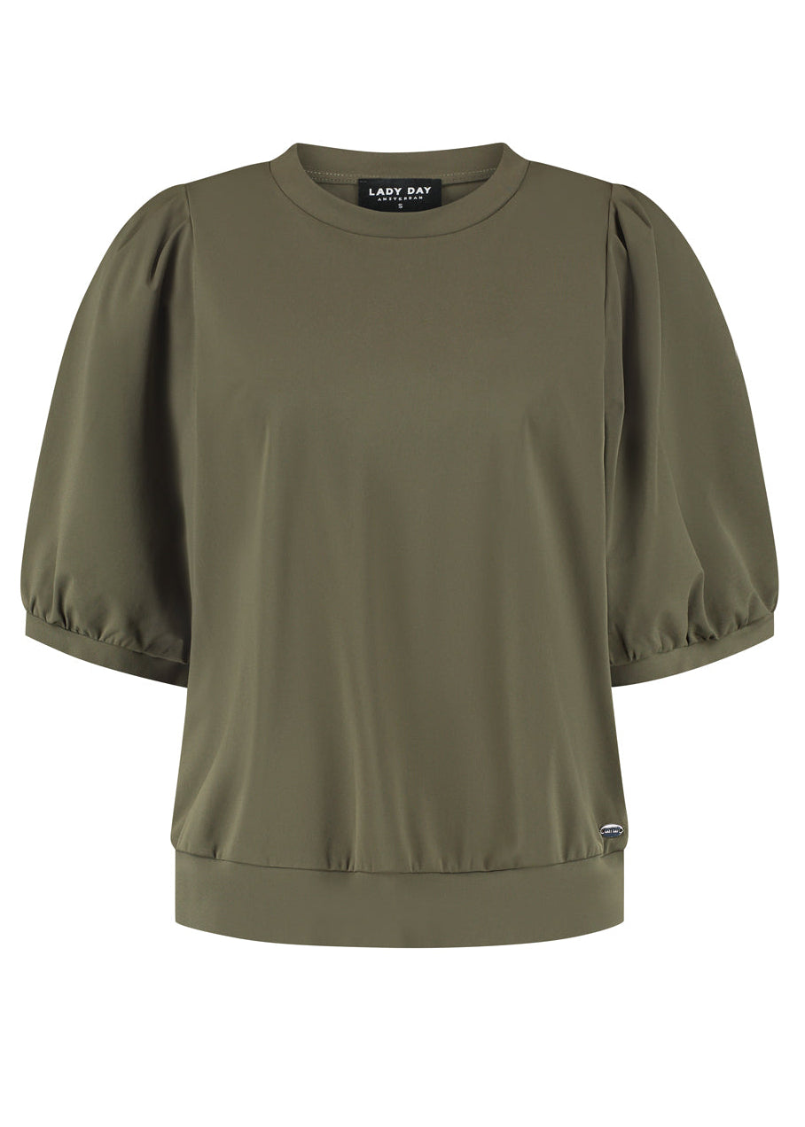 Lady Day – Amie Travel Top – Deep forest