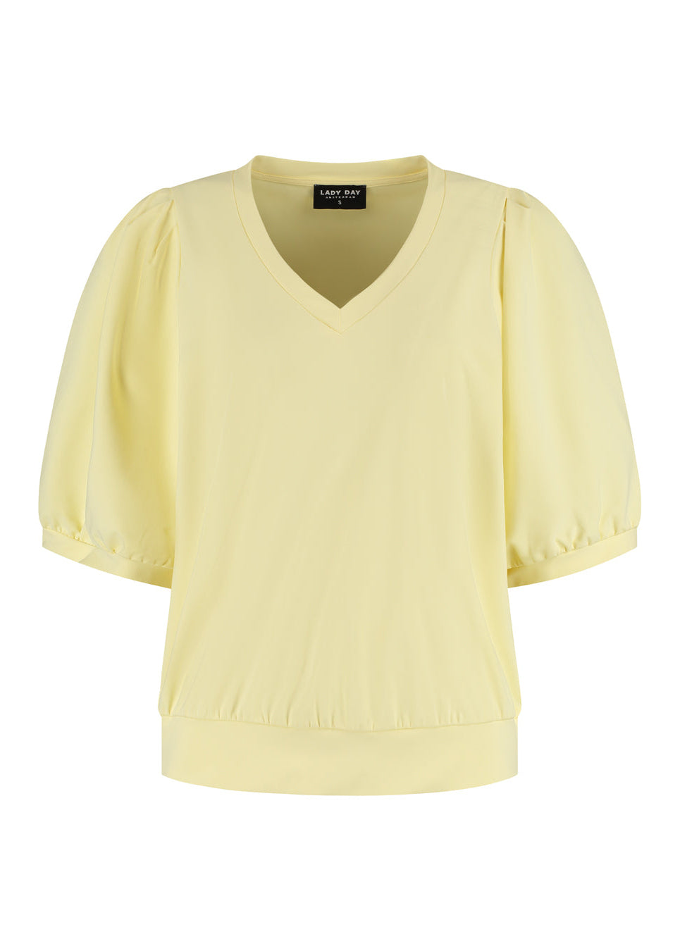 Lady Day – Amie-V Top – Butter yellow