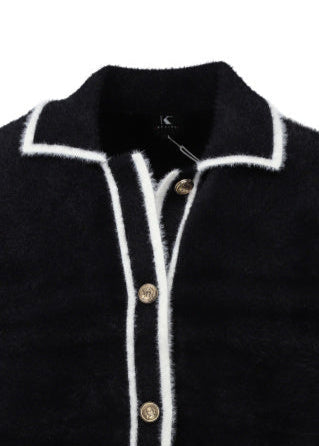 K-Design cardigan met knopen ecru B846
