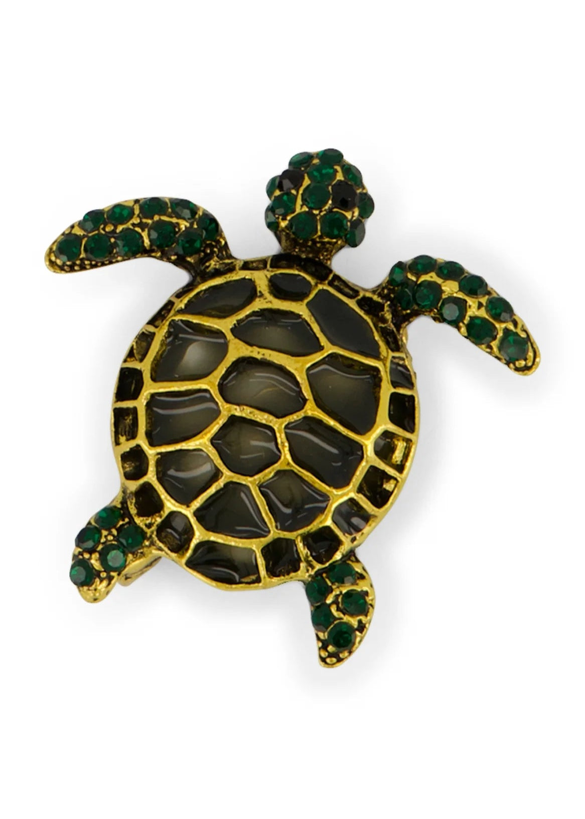 Label Dot Broche Schildpad Accessoire | Groen