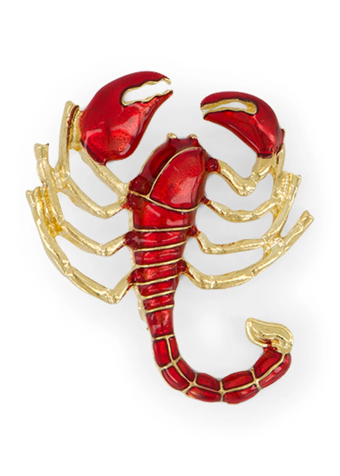 Label Dot Broche Schorpioen Accessoires | Rood