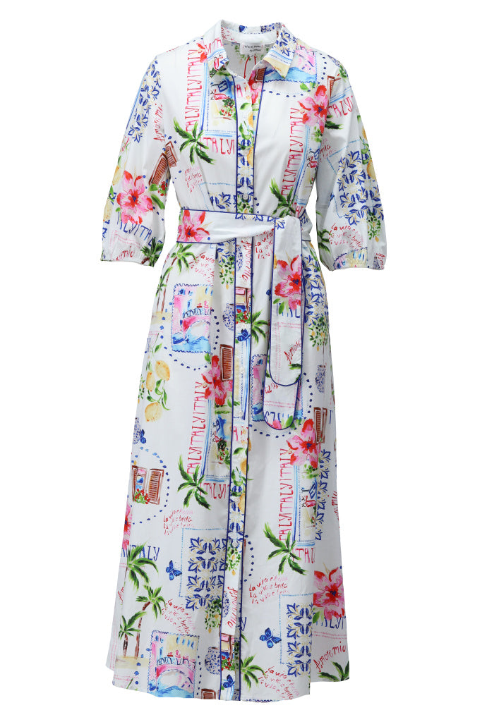 K-Design Maxi jurk met design