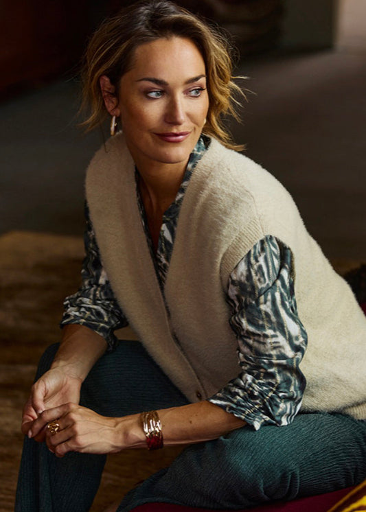 Dreamstar W25 112 Calam - blousetop FANCY LUREX forest