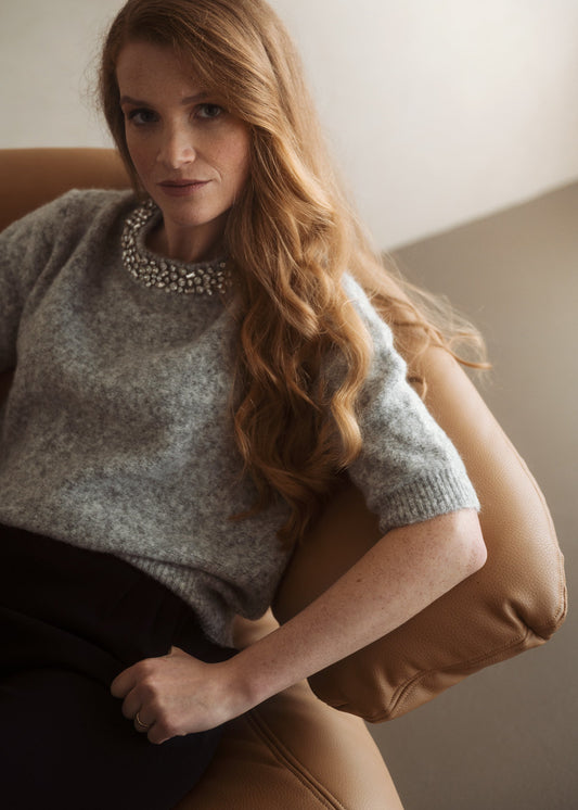 Emotion pullover grey, navy, brown