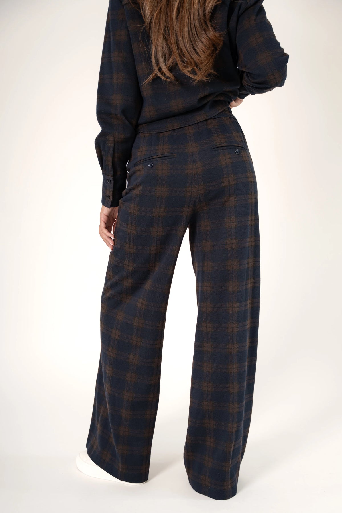 Corel Amsterdam Lior Pants Wide Leg Big Check