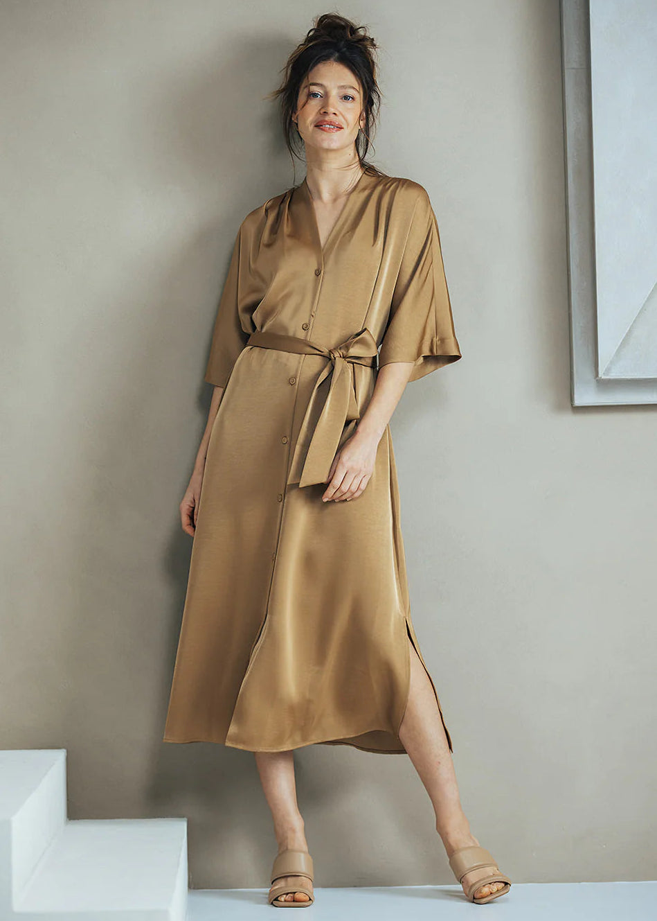 Label Dot Simone Goud jurk