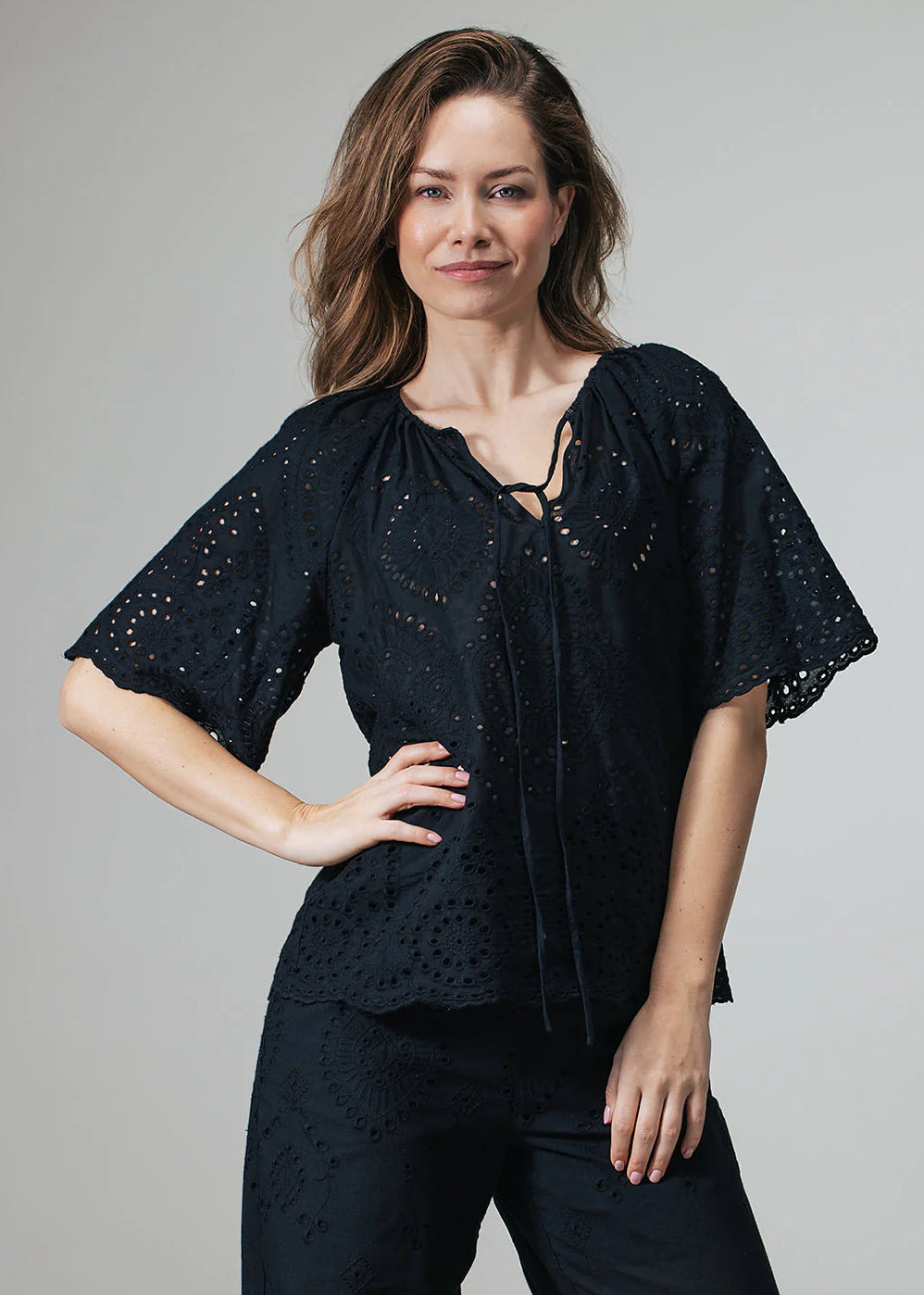 Label Dot top Maso | Zwart