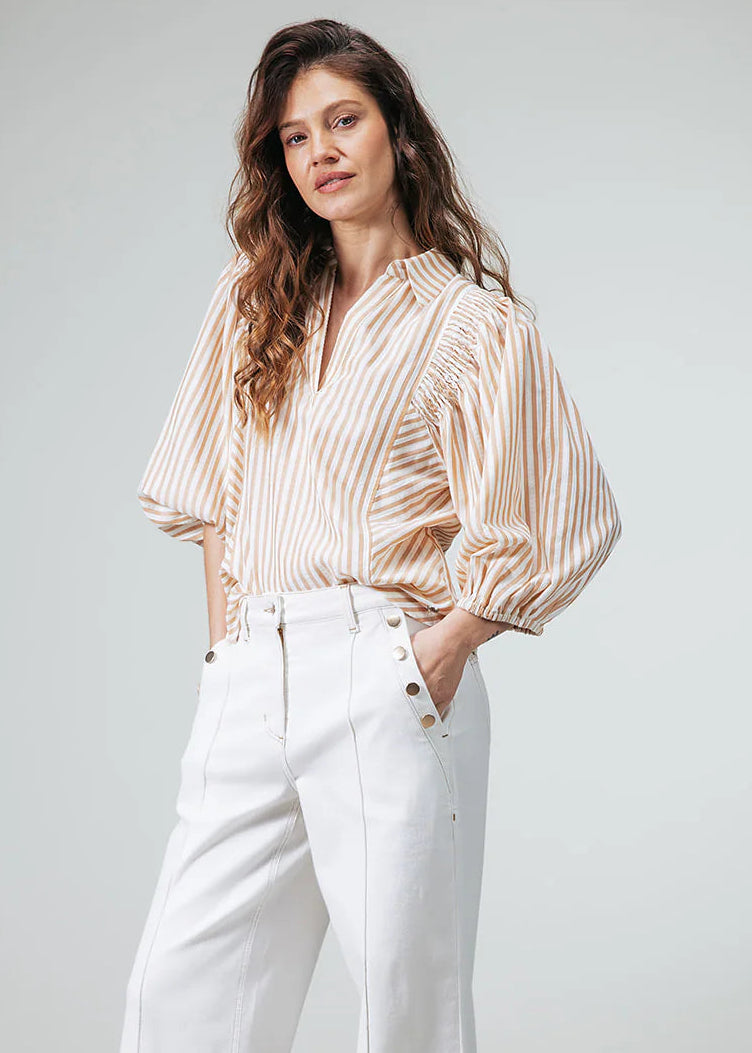 Label Dot Abba Beige blouse