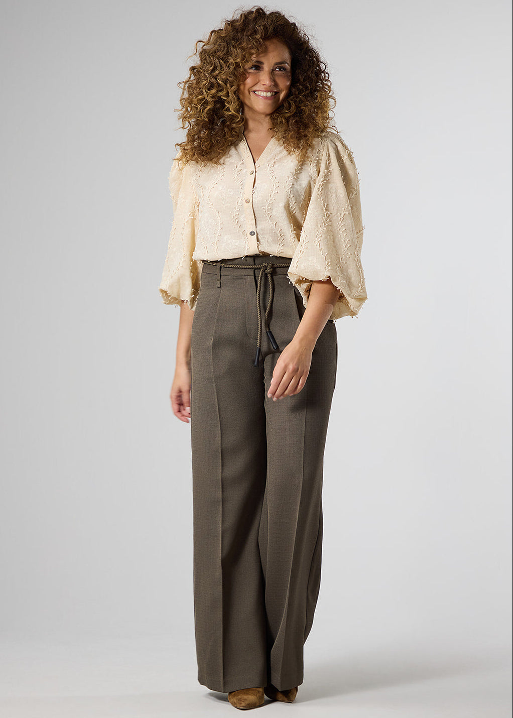 Label Dot blouse Adelien Beige
