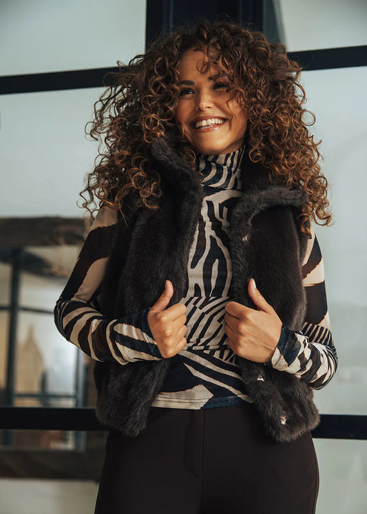 Label Dot Davida Bodywarmer | Bruin