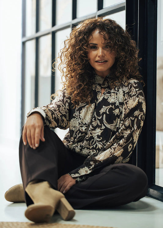 Label Dot Adda Blouse | Bruin multi