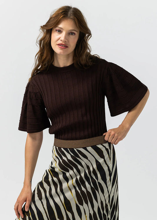 Label Dot Nicolette Trui | Bruin