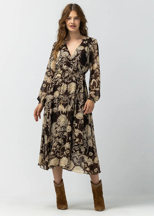 Label Dot Sonja Jurk | Bruin multi