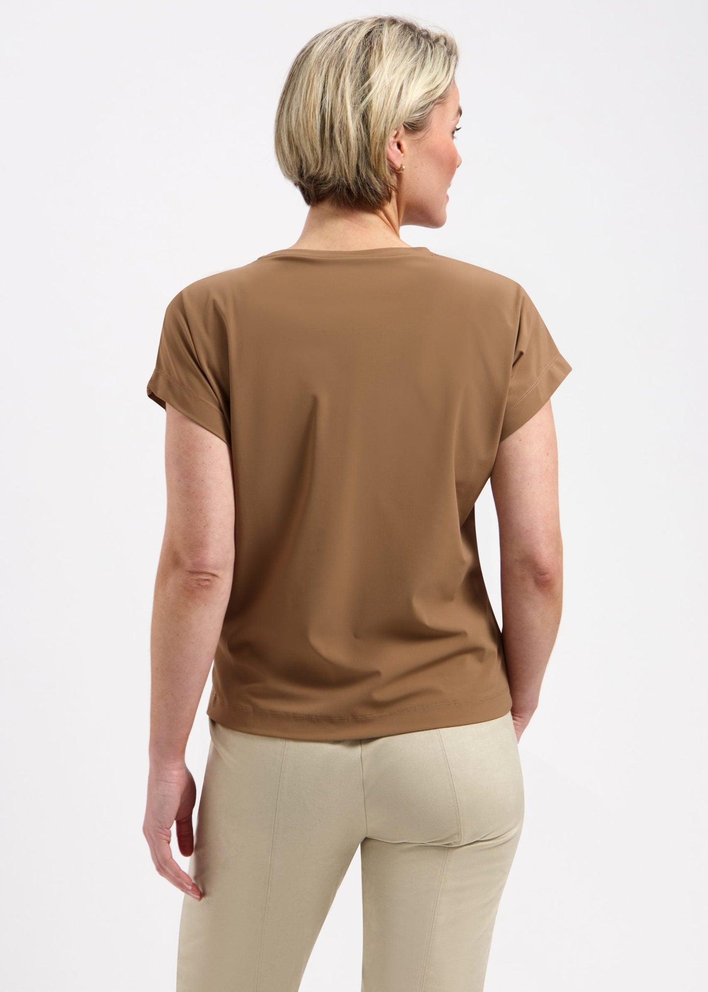 Lady Day – Lillian Travelstof Top – Mocha