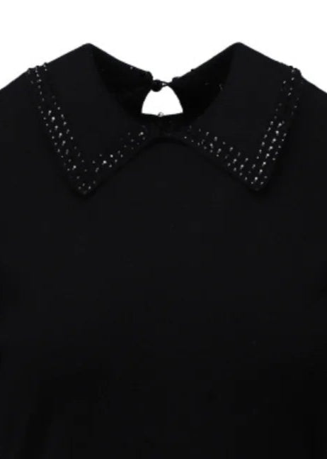 K-Design jurk met strass Black B852