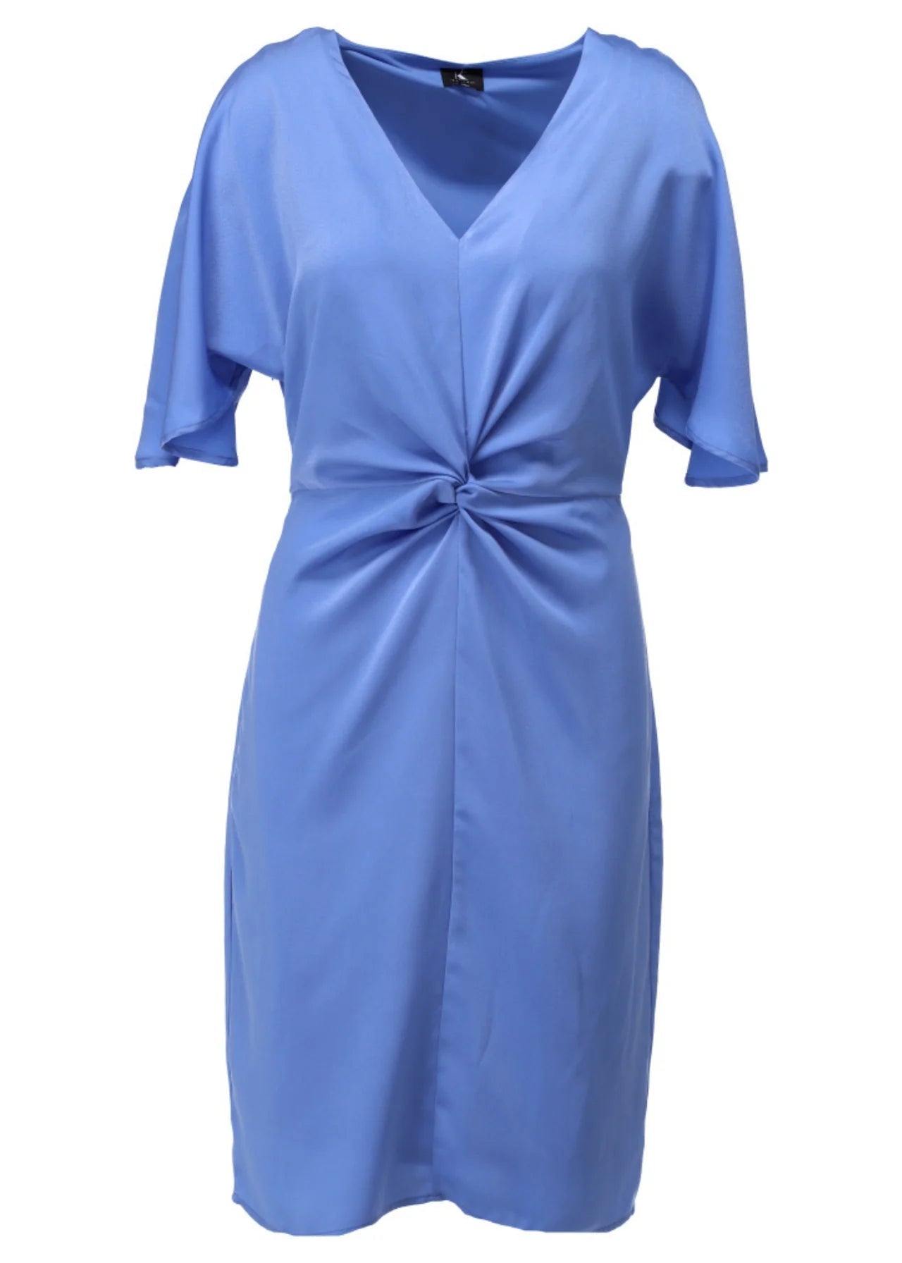 K-Design Jurk V-hals Blue Bonnet A679