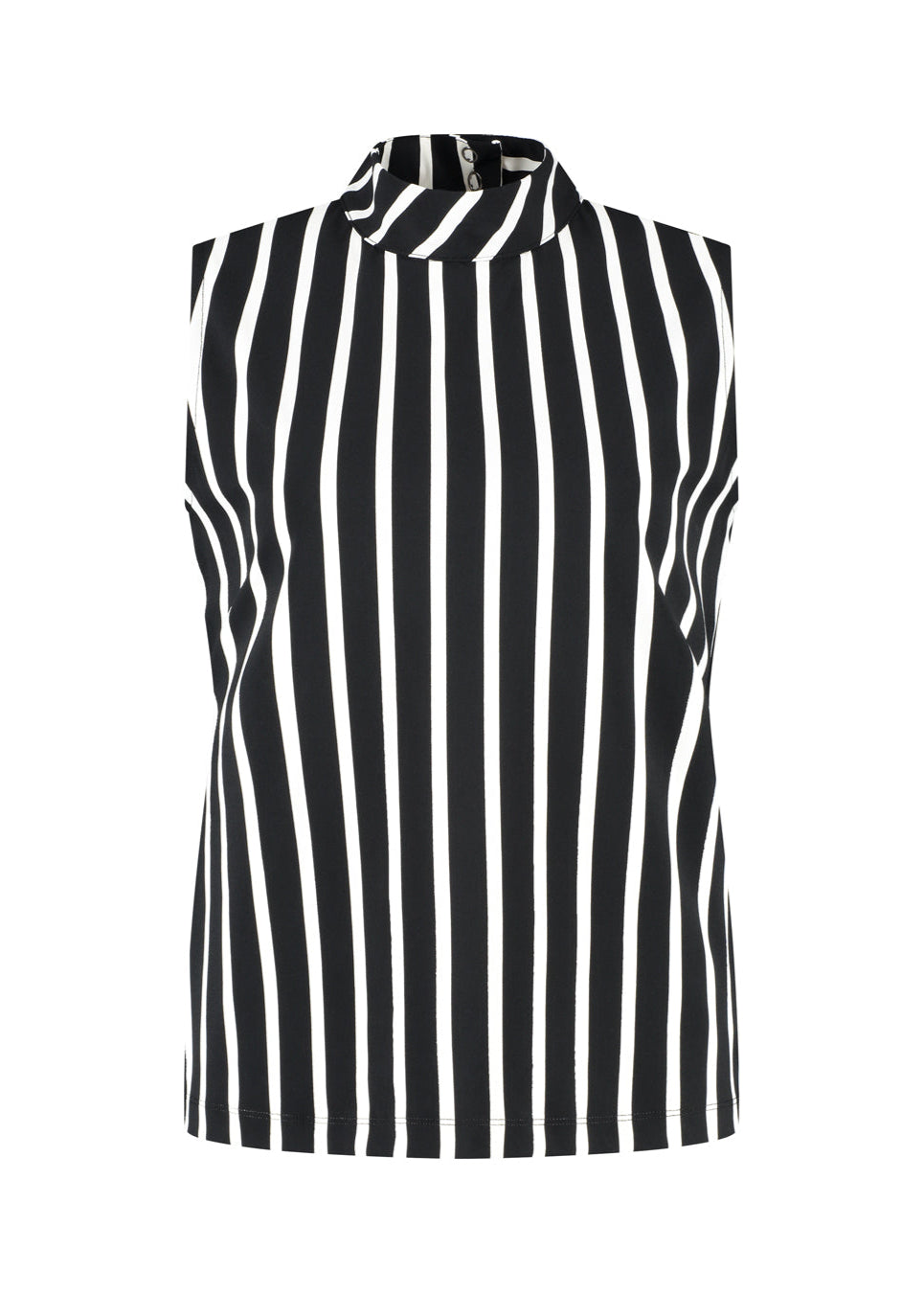 Lady Day – Maud Top – Black/Wool White stripe