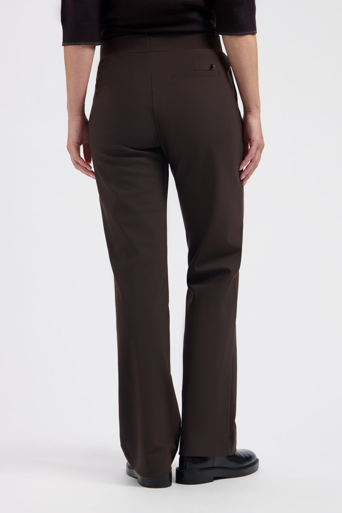 Lady Day – Milana Bonded Travel Trousers – Dark brown