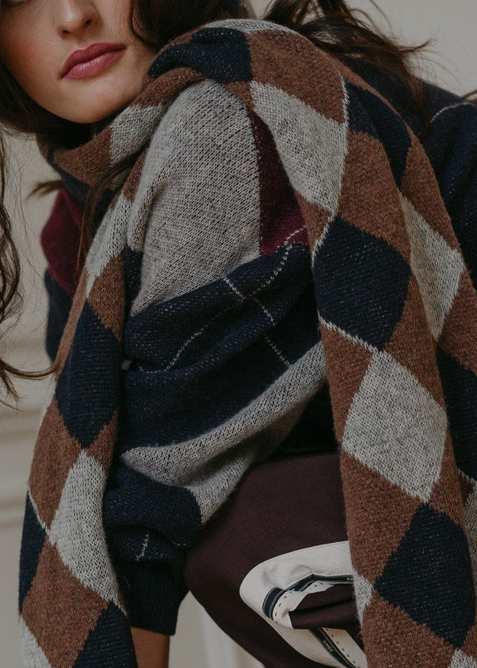 Aimee the Label PureW6 Scarf | Check